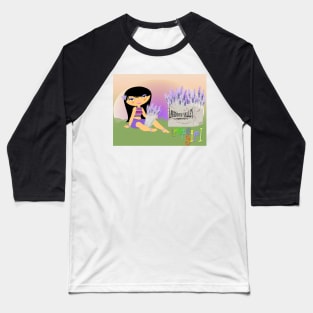 TropoGirl - Lavender Lady Baseball T-Shirt